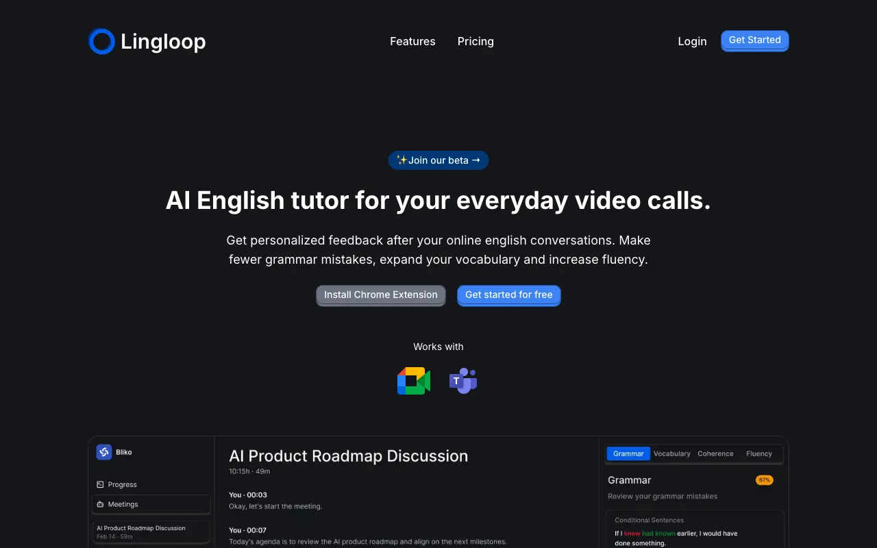 Lingloop — preview screenshot