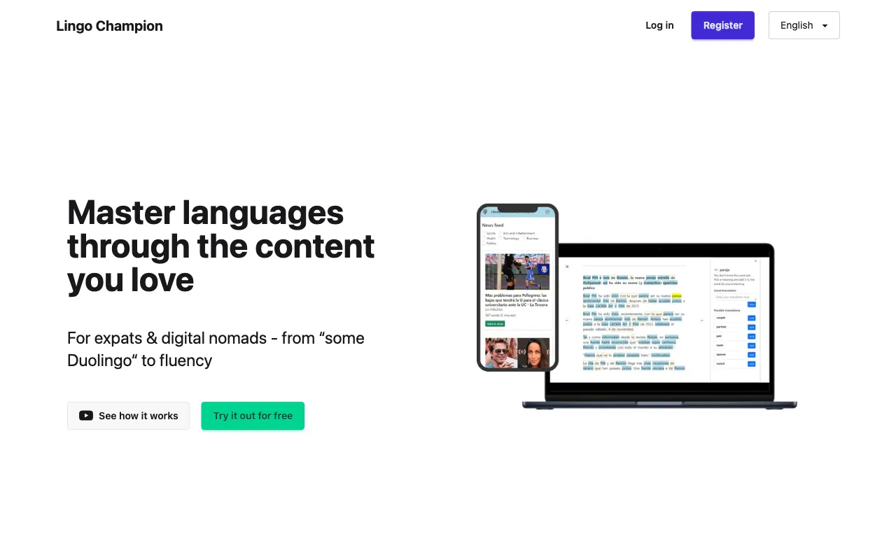 Lingo Champion — preview screenshot