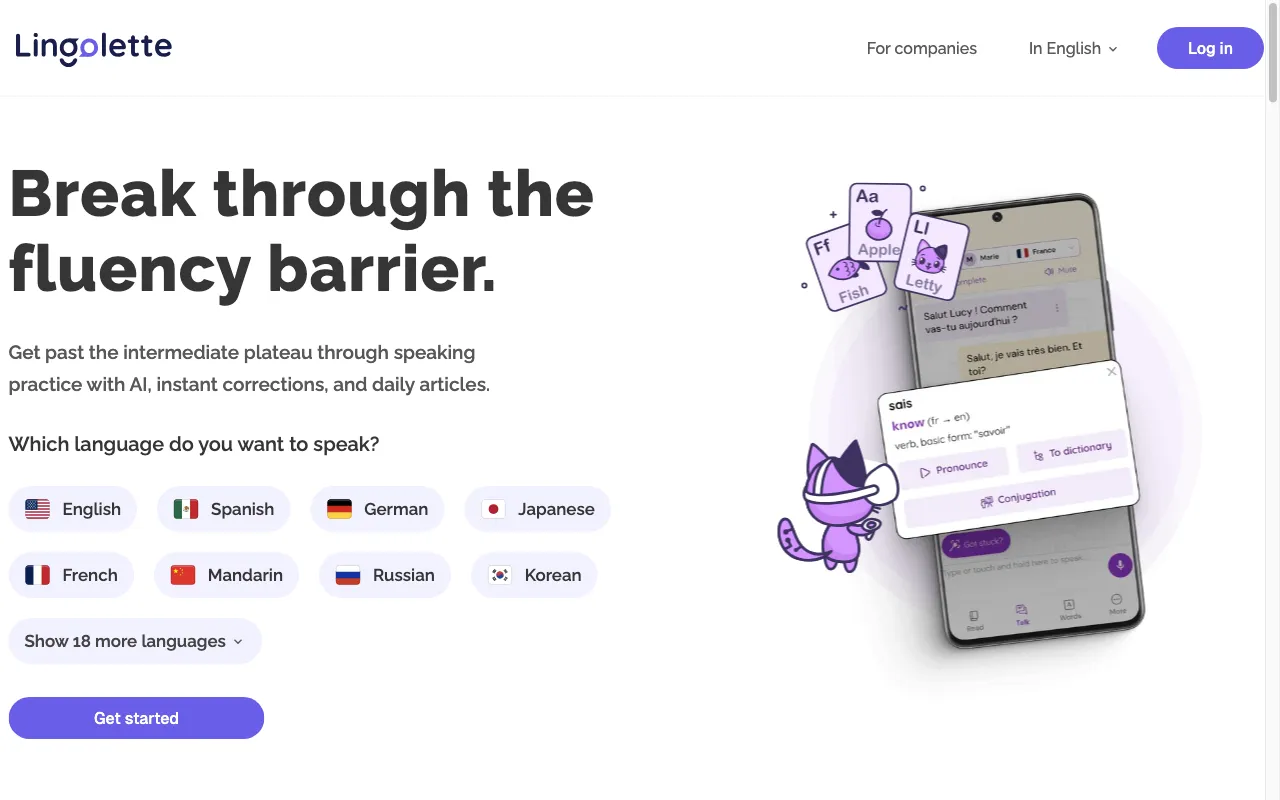 Lingolette — preview screenshot