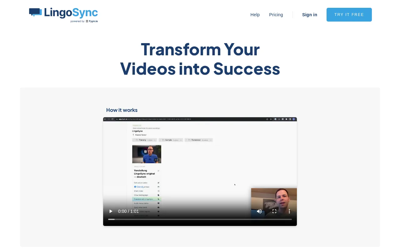 LingoSync.ai — pricing page