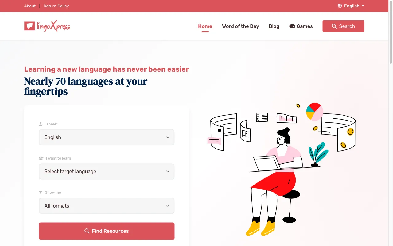 lingoXpress — preview screenshot