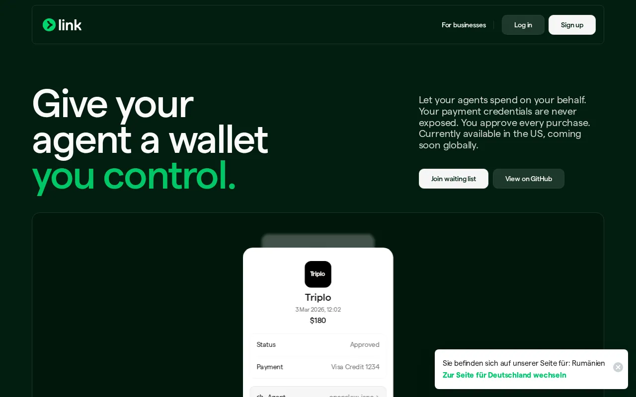 Link Wallet — preview screenshot