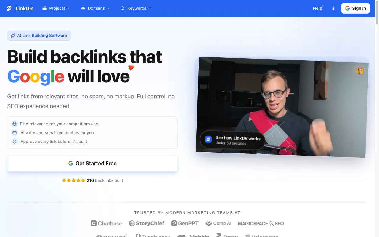 LinkDR — pricing page