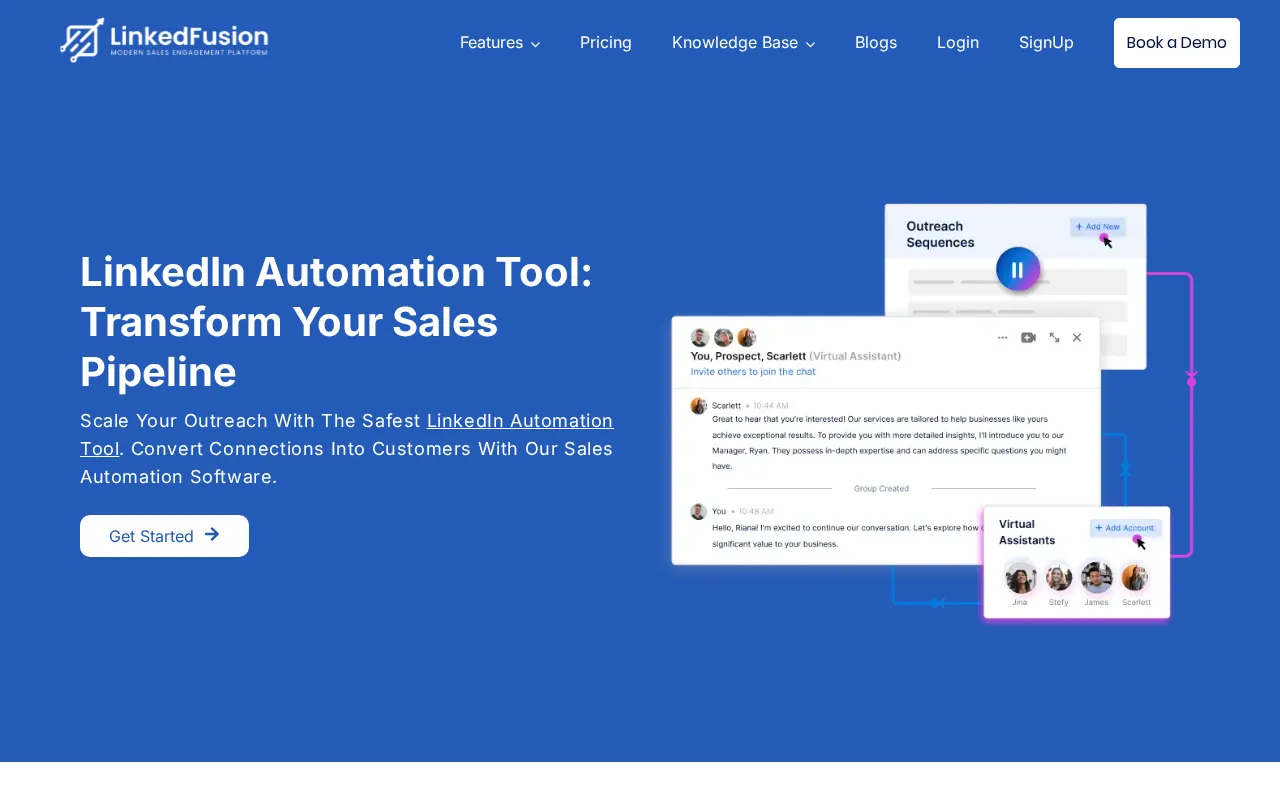 Linked Fusion | LinkedIn Automation Tool — preview screenshot