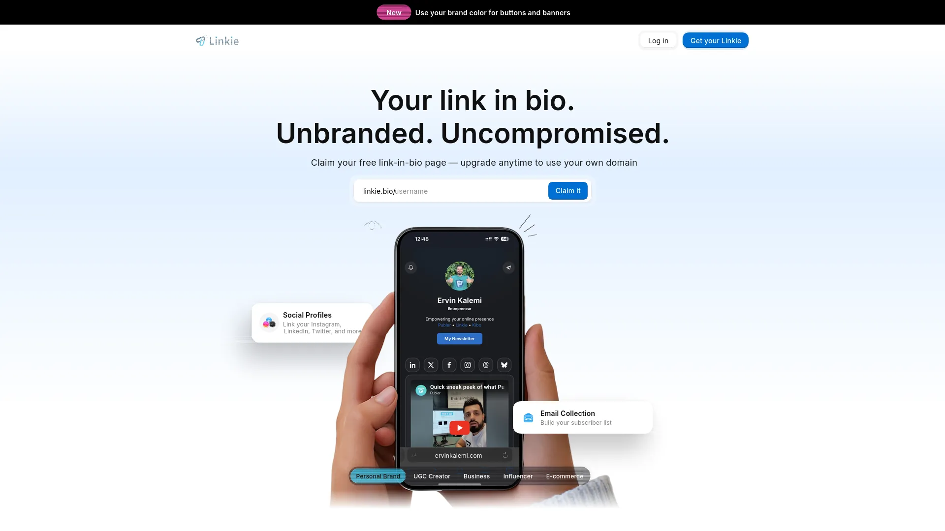 Linkie — preview screenshot