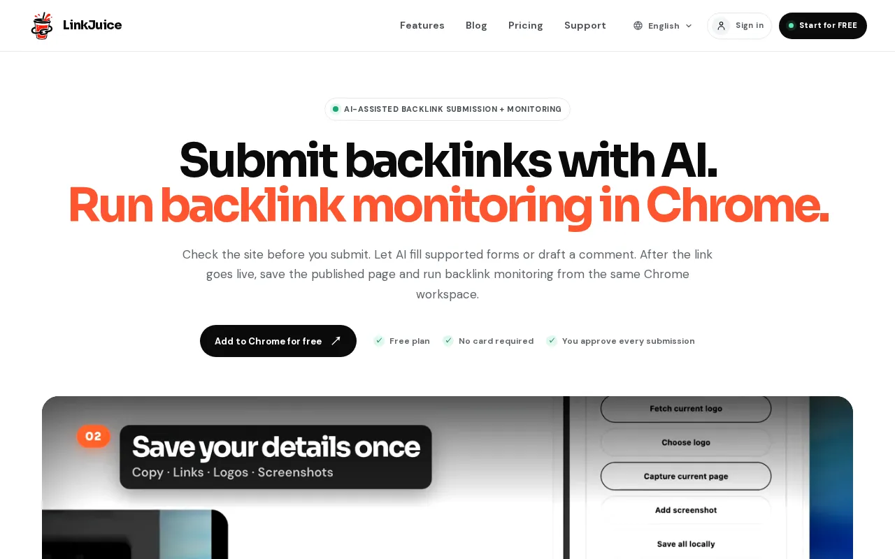 LinkJuice — preview screenshot