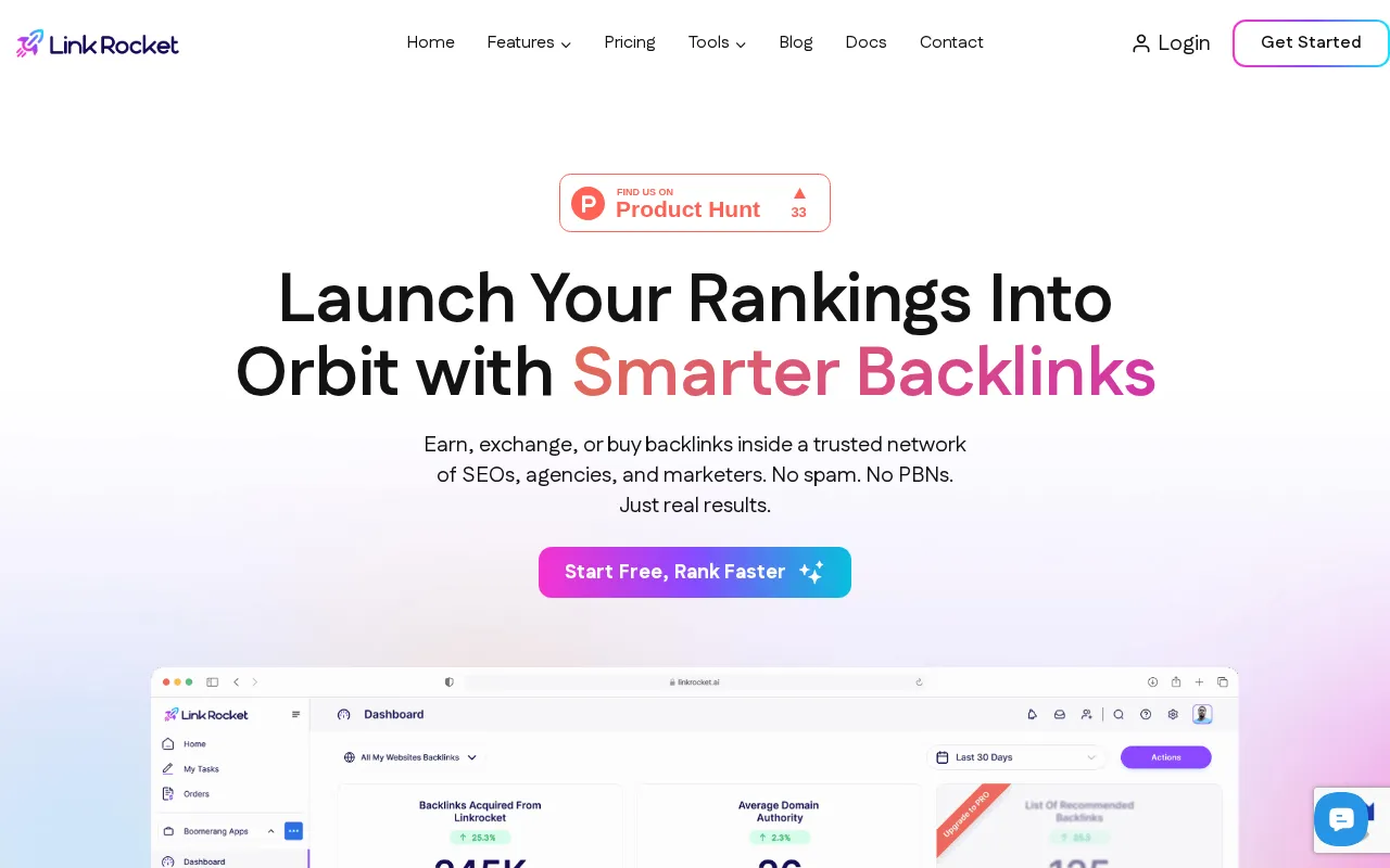 Linkrocket — preview screenshot