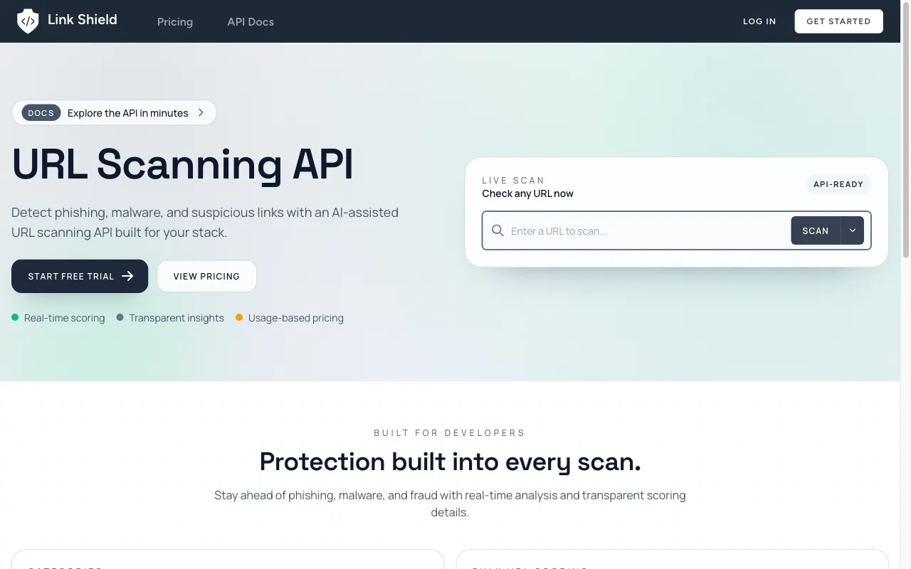 Link Shield — preview screenshot