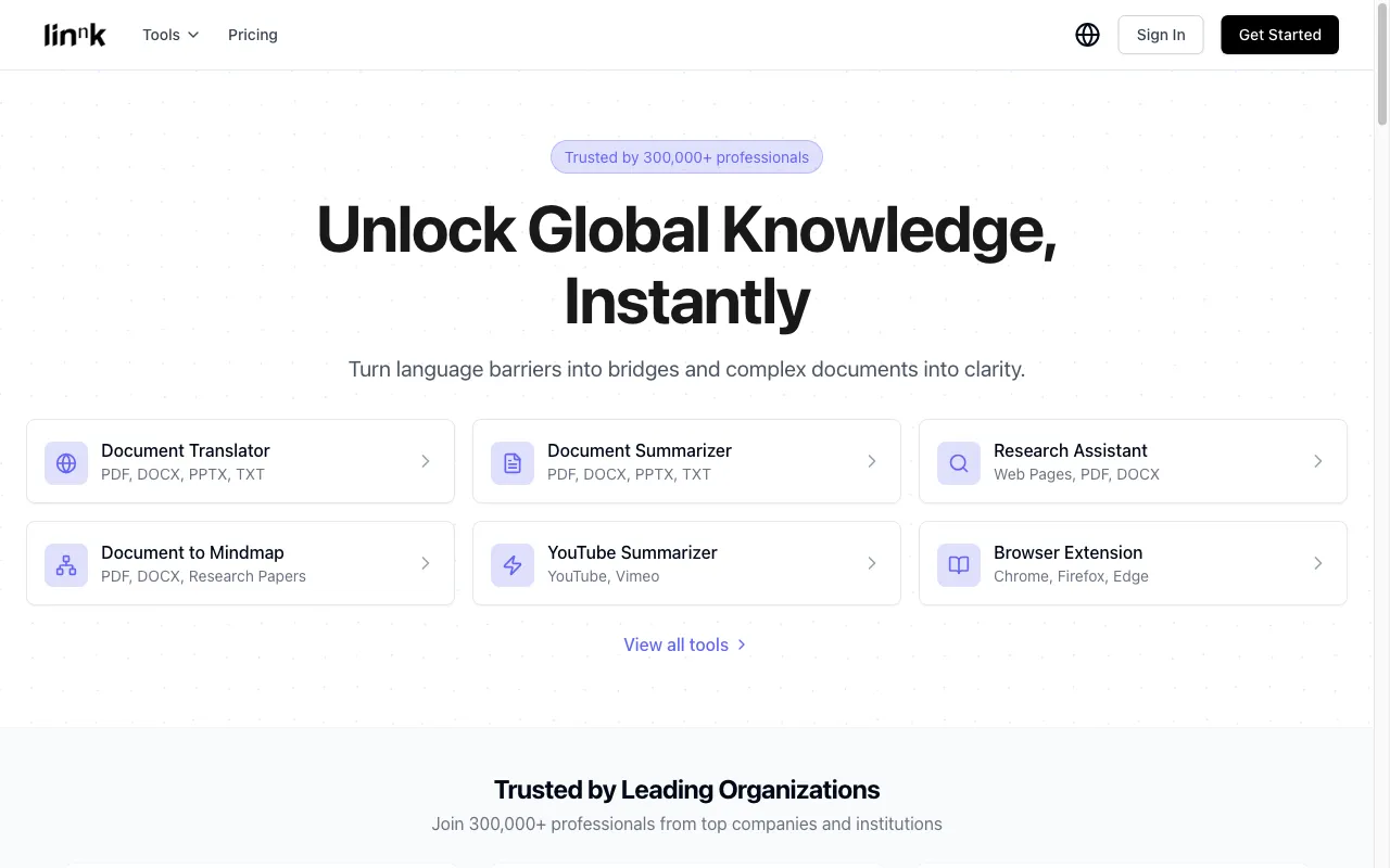 Linnk.AI — preview screenshot
