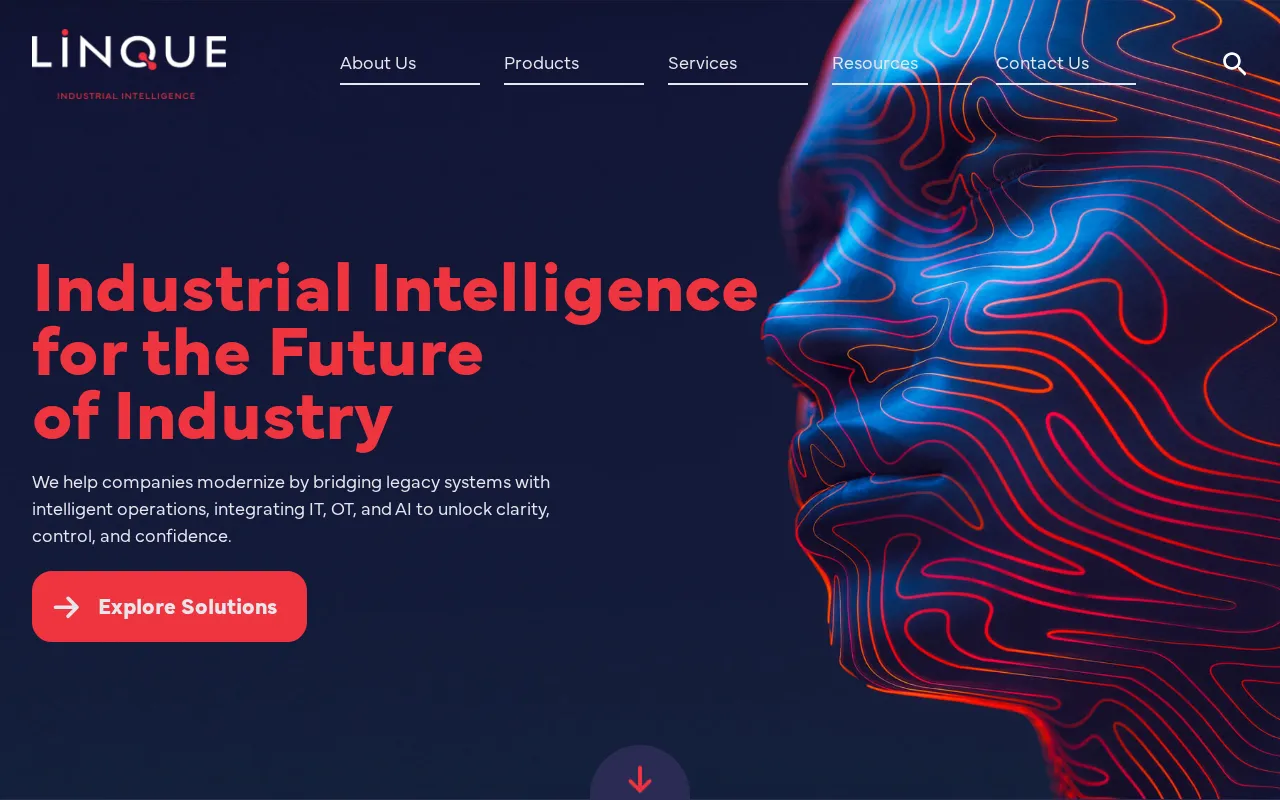 Linque Industrial Intelligence — preview screenshot
