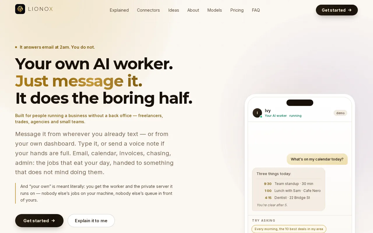 Lionox — preview screenshot