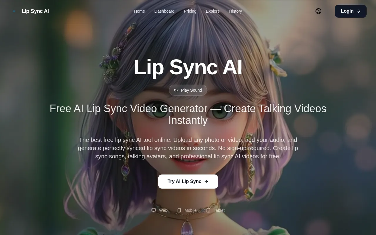 Lip Sync AI — preview screenshot