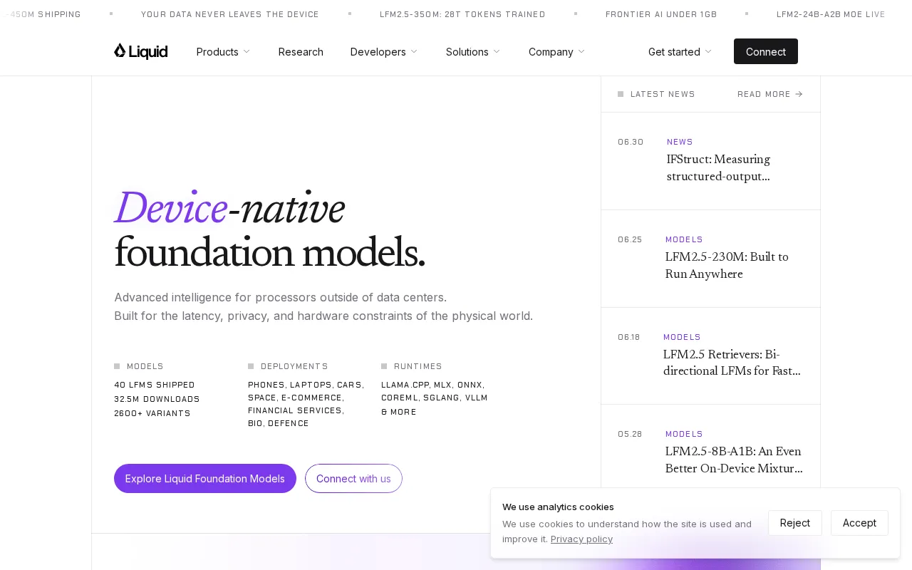 Liquid AI — preview screenshot
