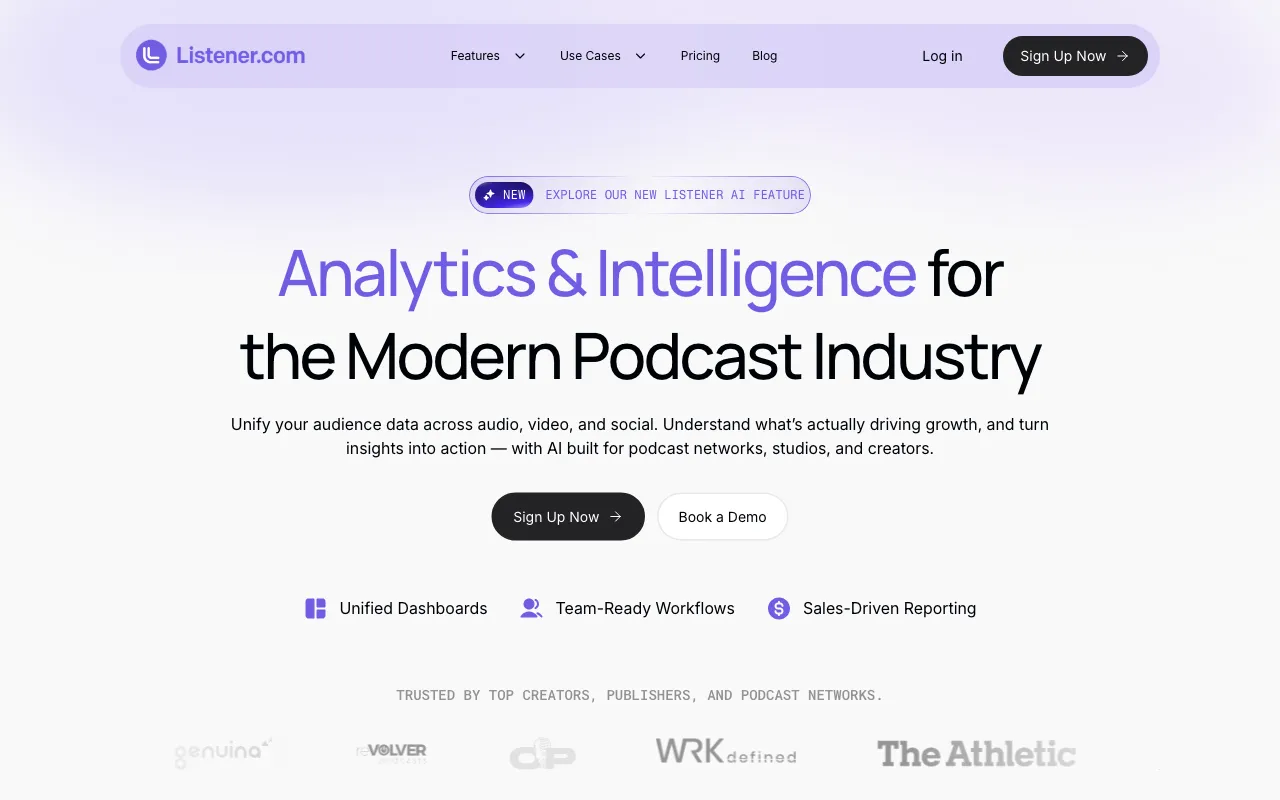 Listener.fm — preview screenshot