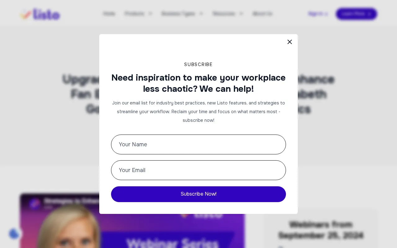 Listo — pricing page