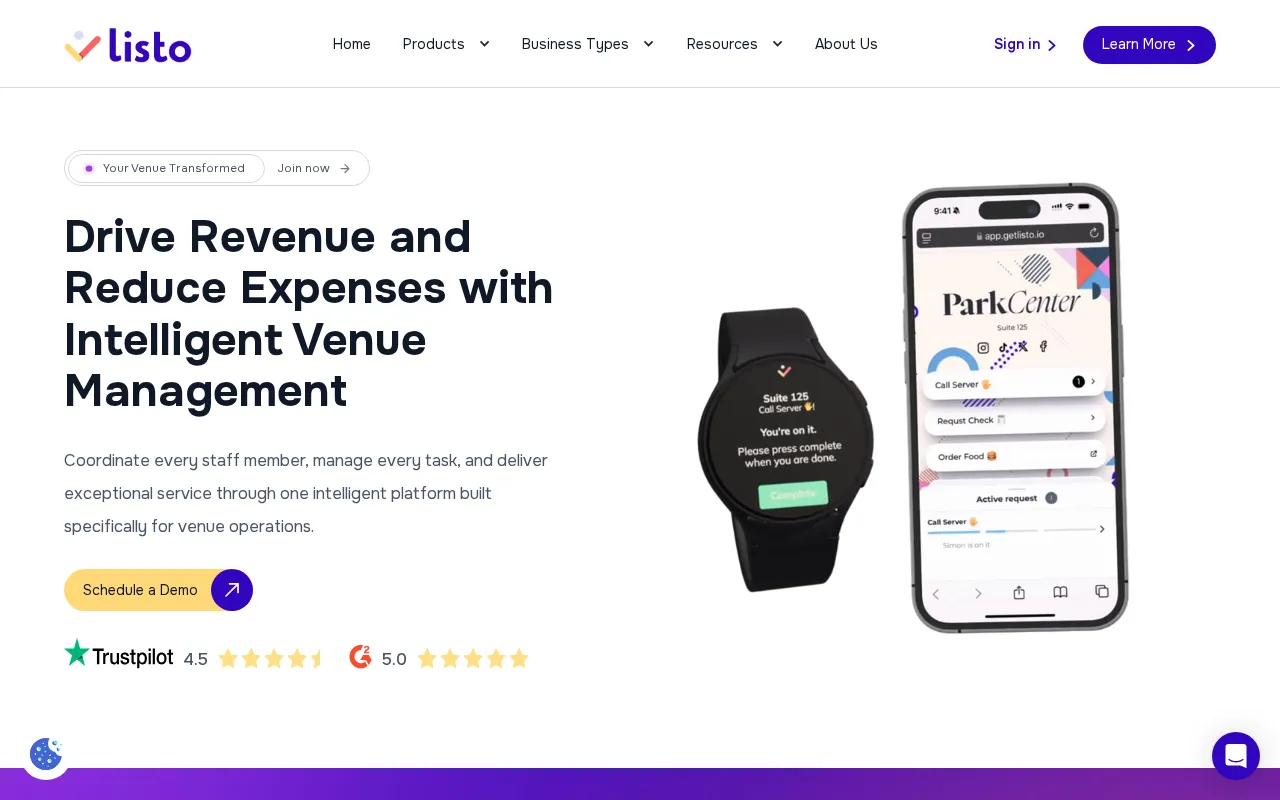 Listo — preview screenshot