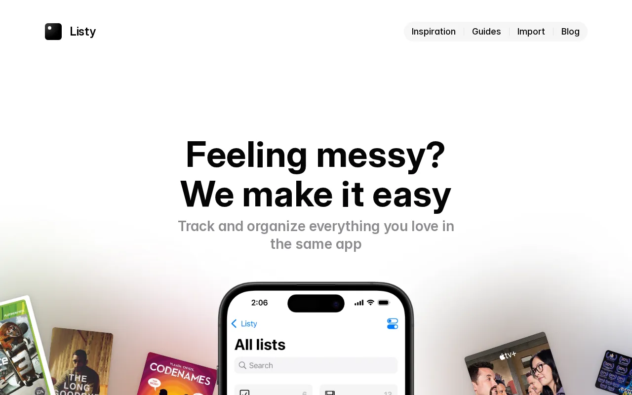 Listy — preview screenshot
