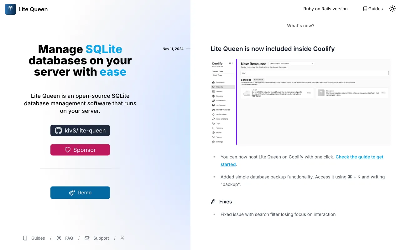 Lite Queen — preview screenshot