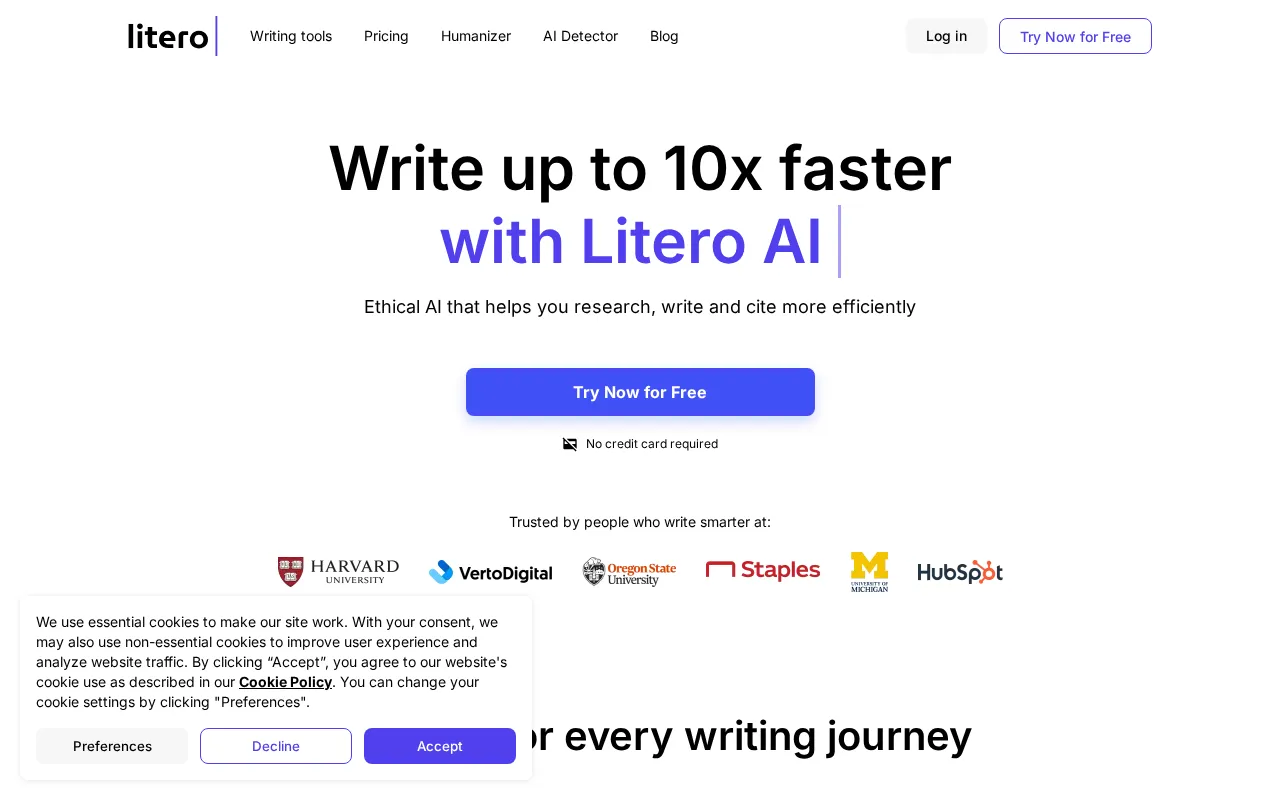 Litero AI — preview screenshot
