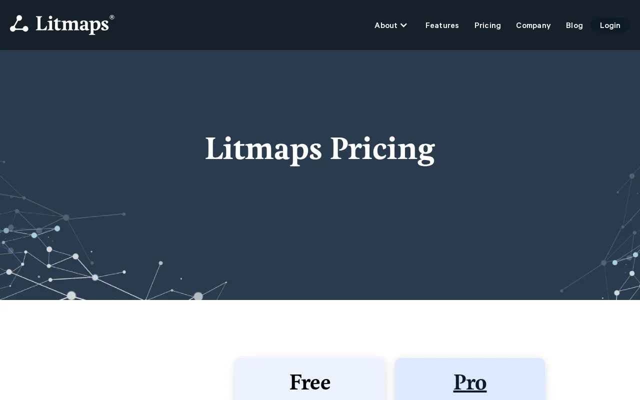 Litmaps — pricing page