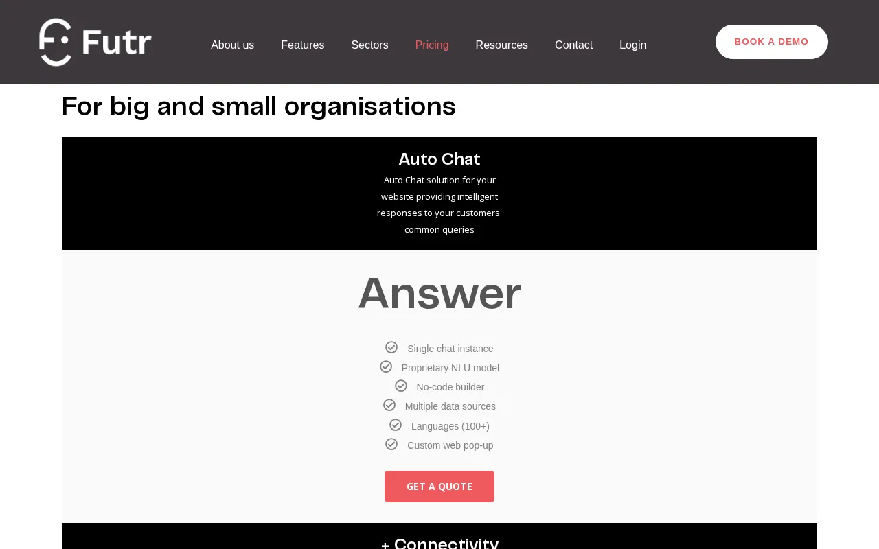 Futr — pricing page