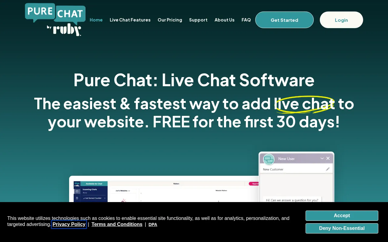 Live Chat Software for Businesses — preview screenshot