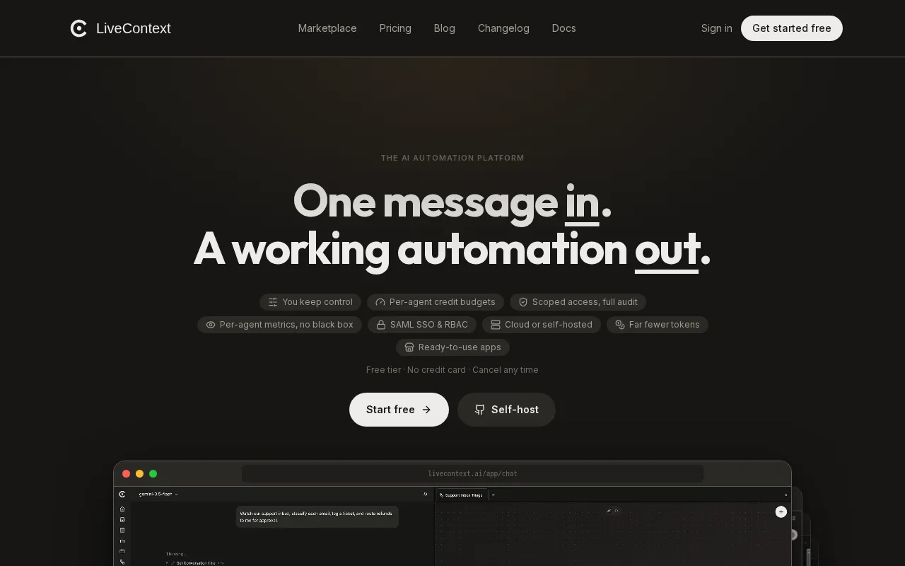 LiveContext — preview screenshot