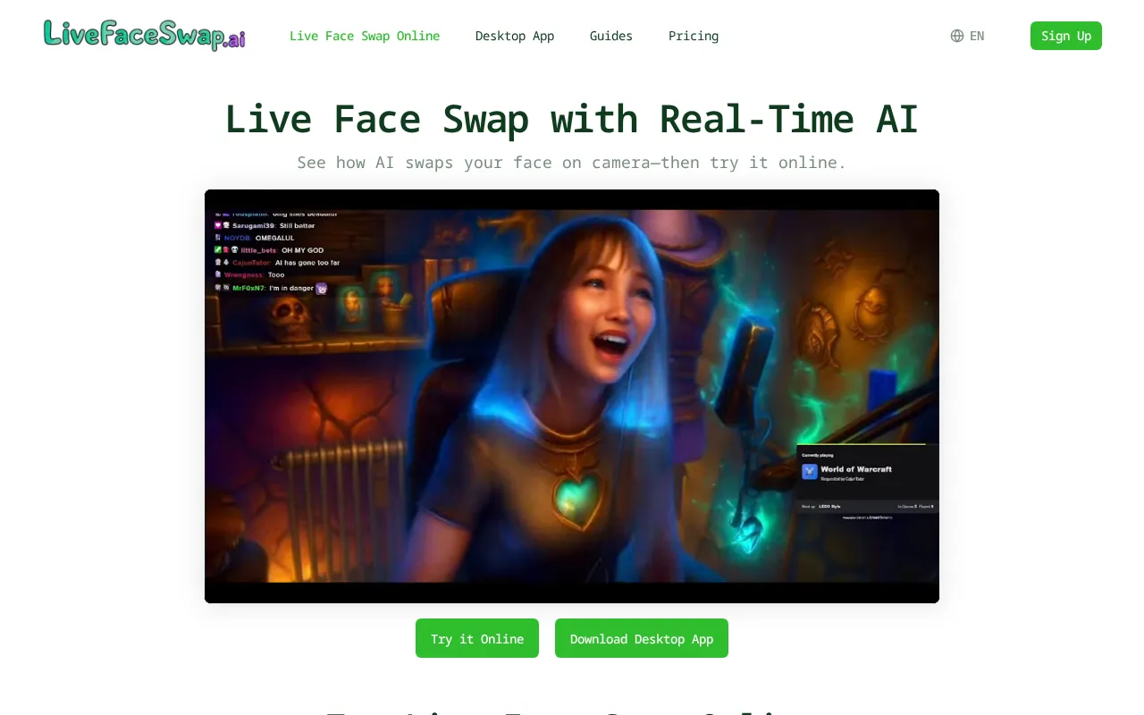 LiveFaceSwap AI — preview screenshot