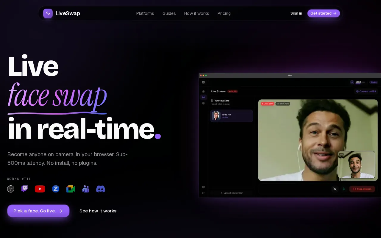 LiveSwap — preview screenshot