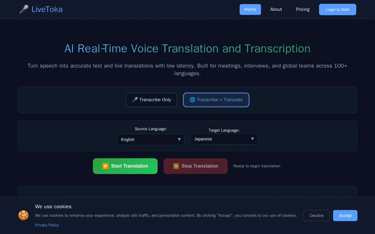 LiveToka — preview screenshot