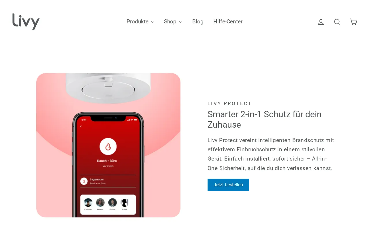 Livy Home — preview screenshot