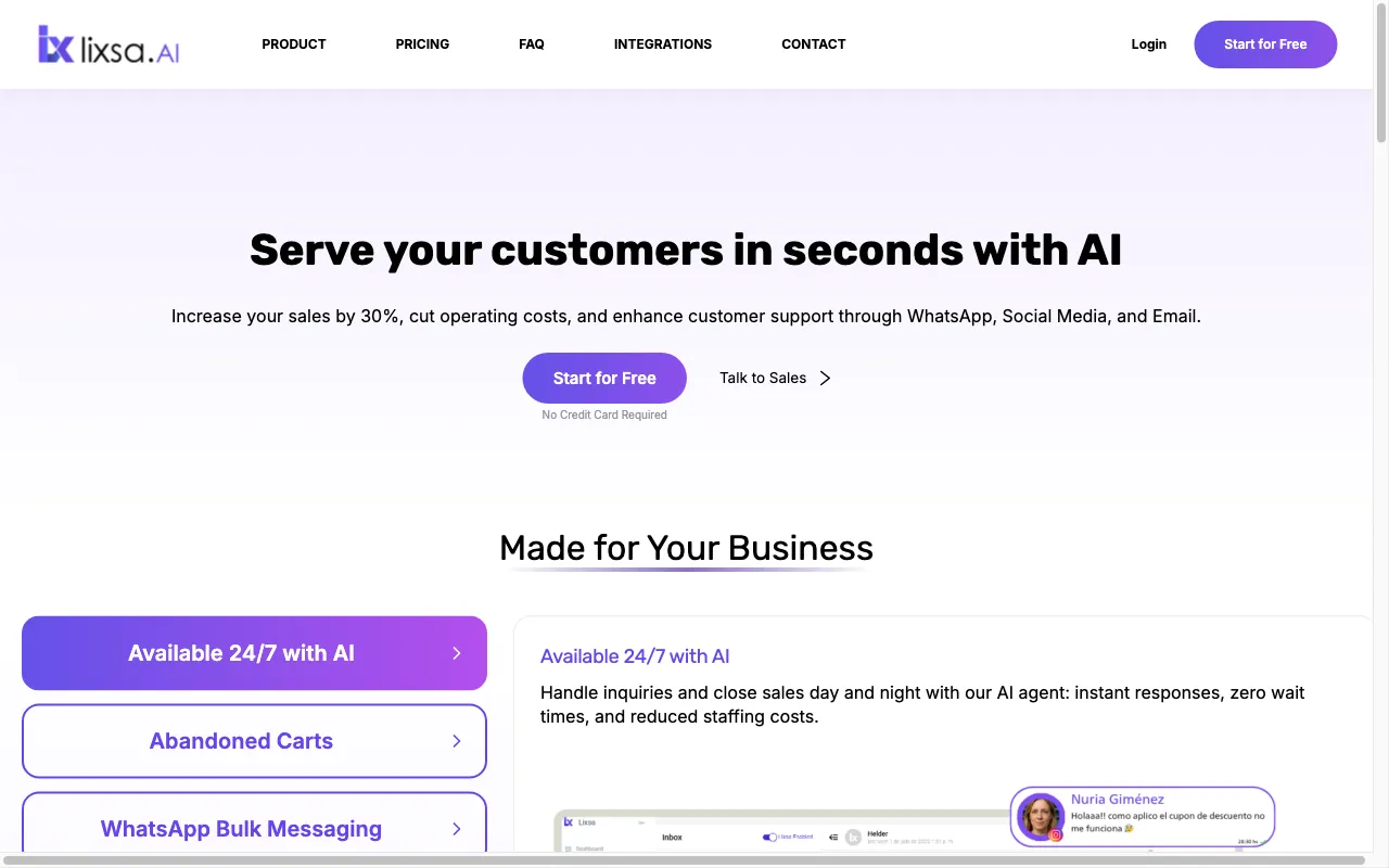 Lixsa.ai — preview screenshot