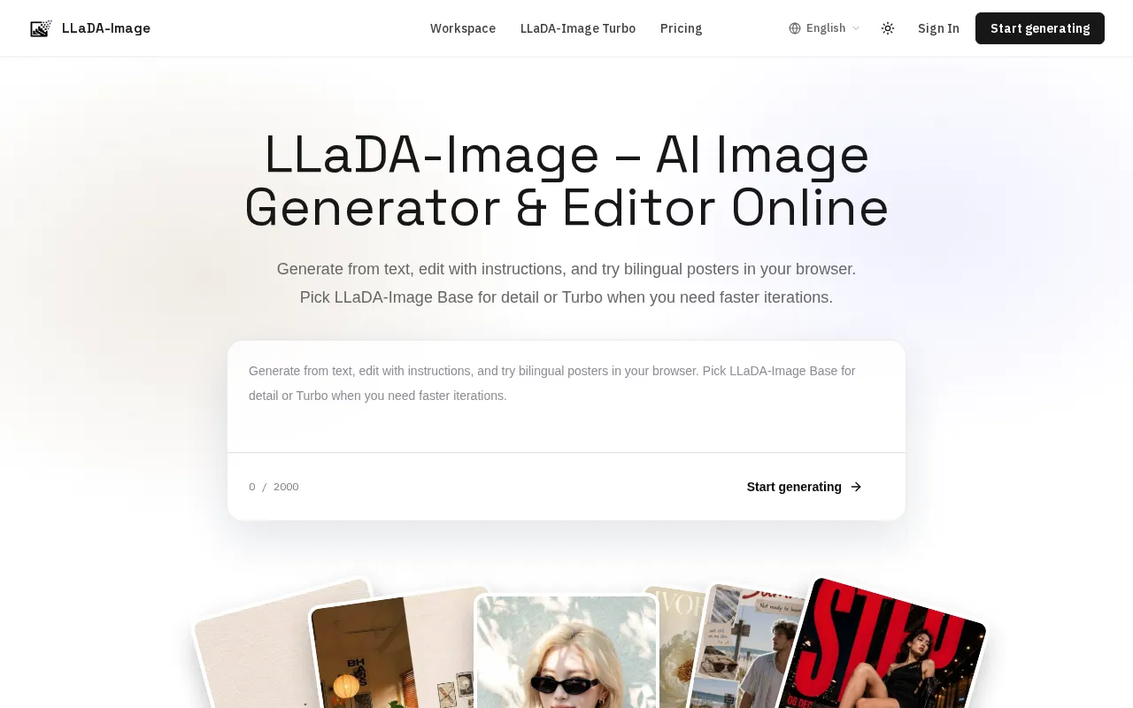 LLaDA-Image — preview screenshot