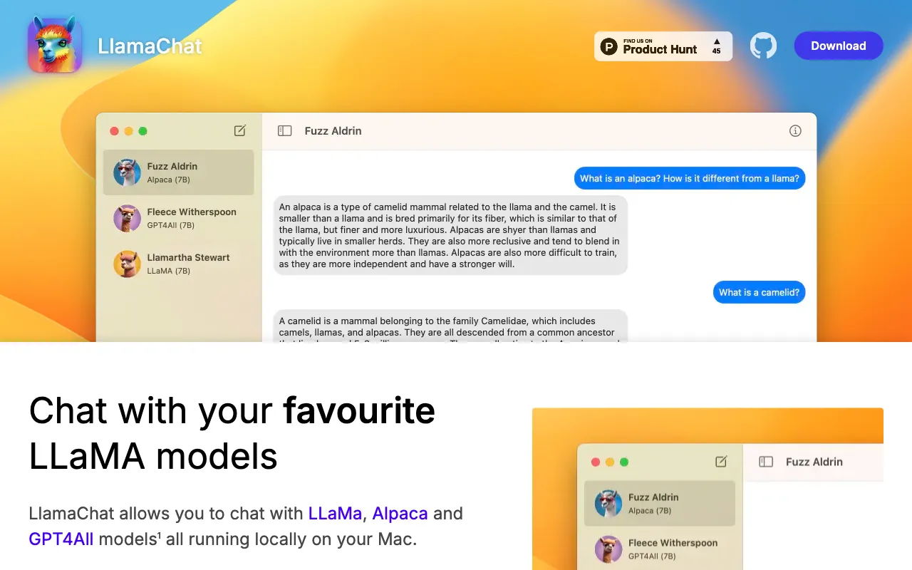 LlamaChat — preview screenshot