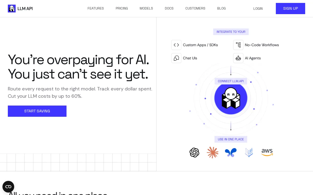 LLM API — preview screenshot