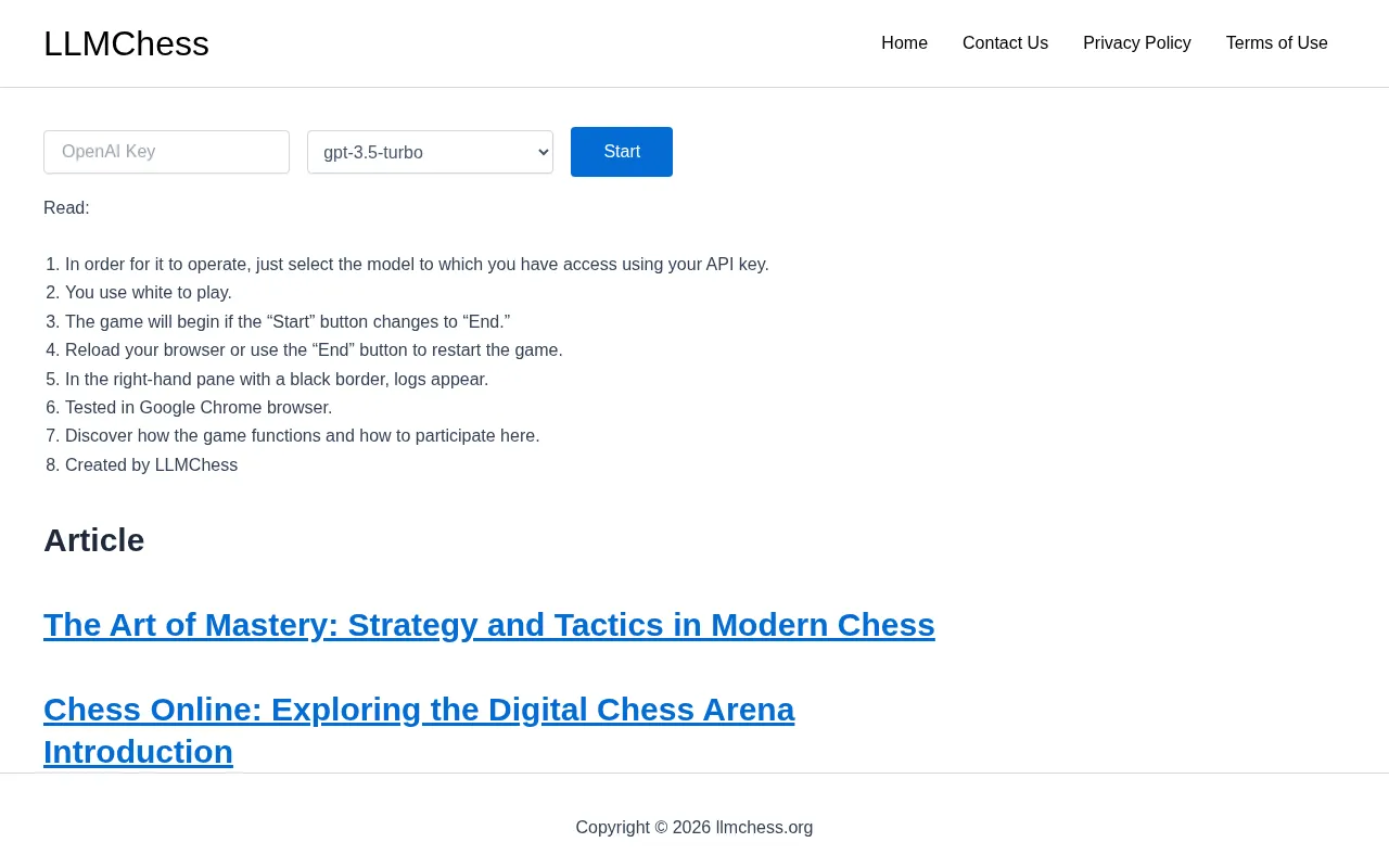 Llmchess — preview screenshot