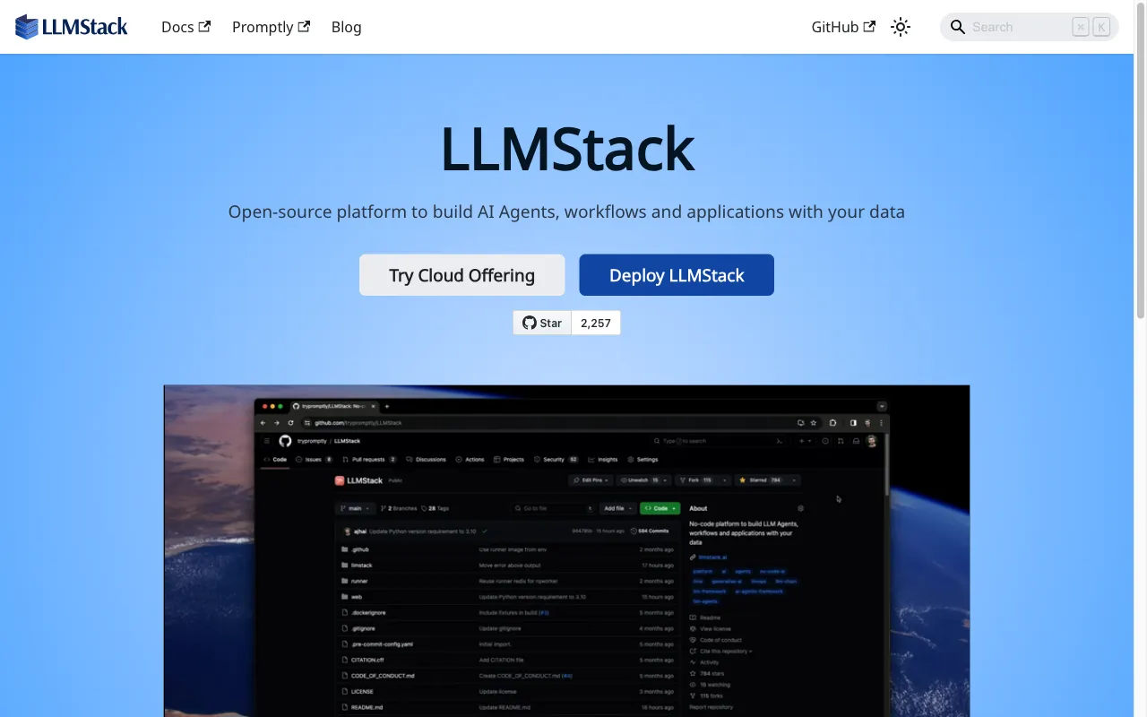 LLMStack — preview screenshot