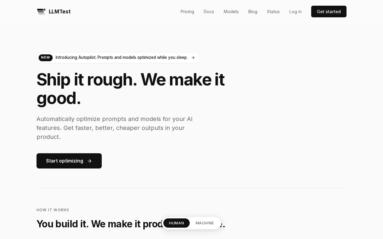 LLMTest — preview screenshot