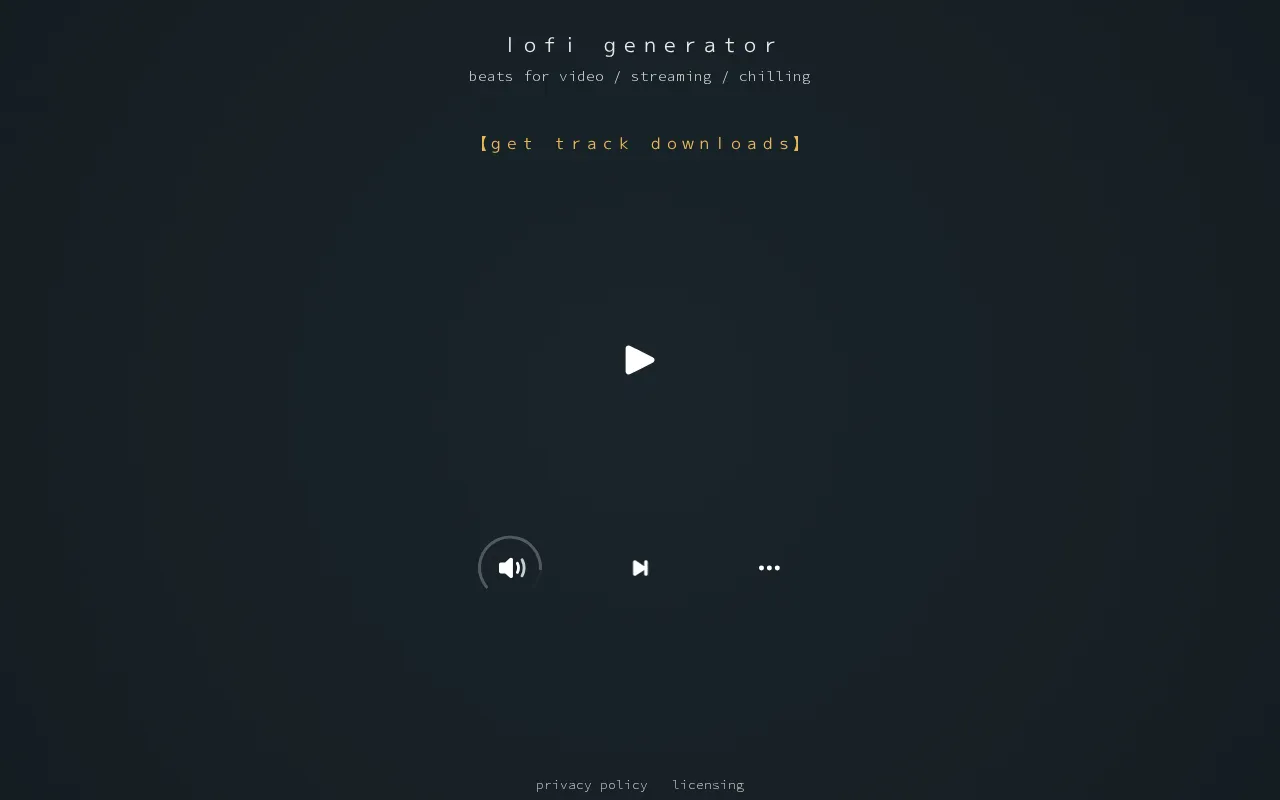 Lo-fi Generator — preview screenshot