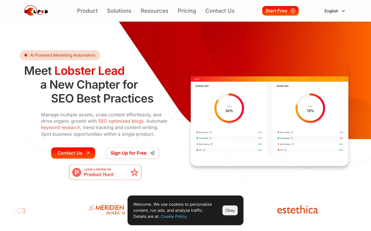 Lobster Lead — preview screenshot
