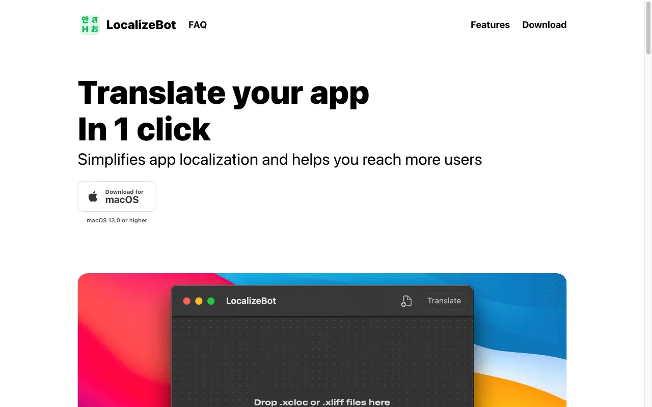 LocalizeBot — preview screenshot