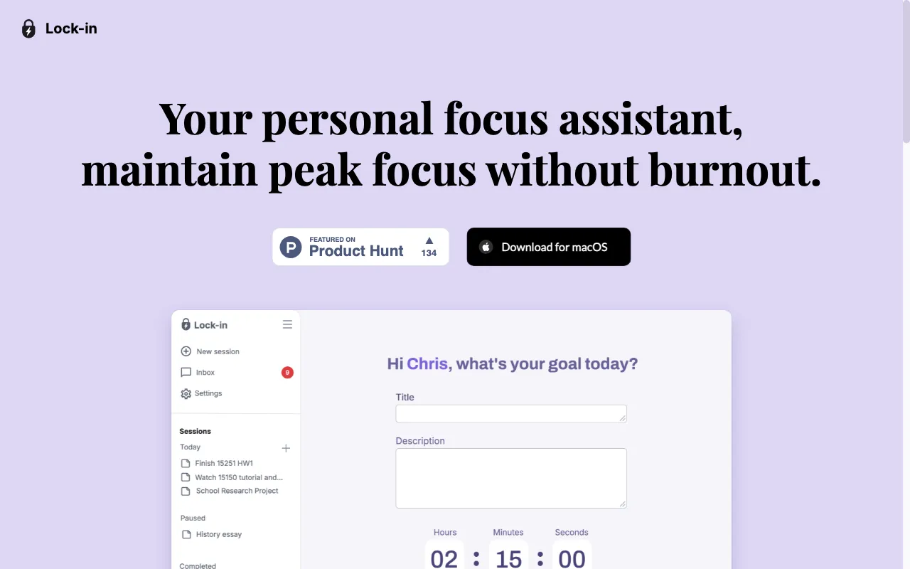 Lock-in — preview screenshot