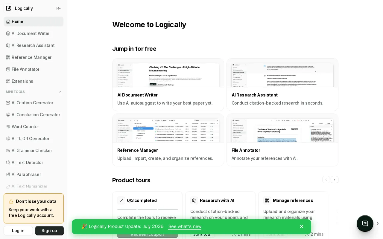 Logically.app — preview screenshot
