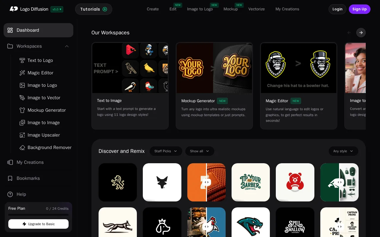 Logo Diffusion — preview screenshot