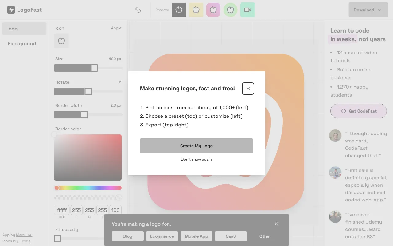 LogoFast — preview screenshot
