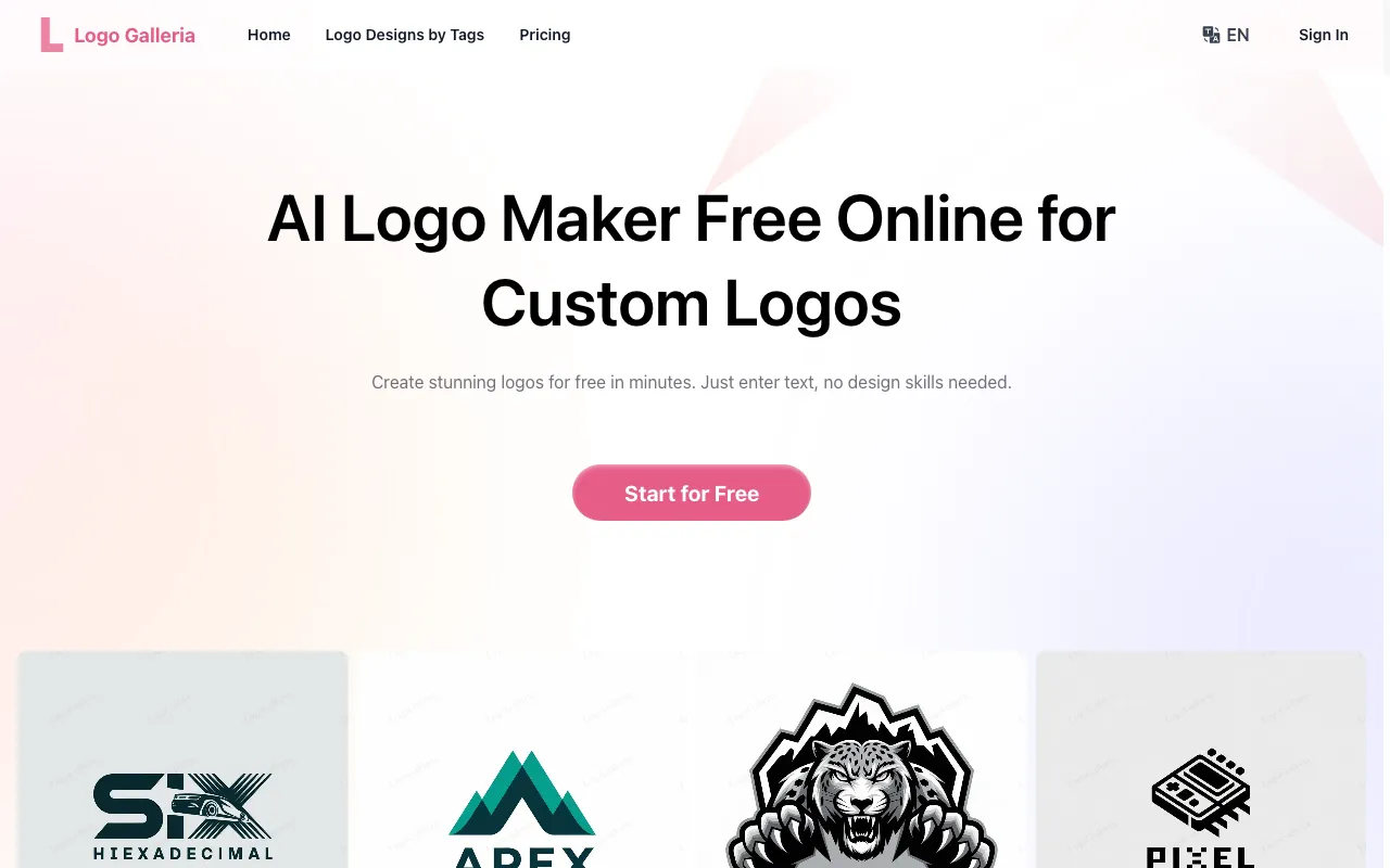 Logo Galleria — preview screenshot