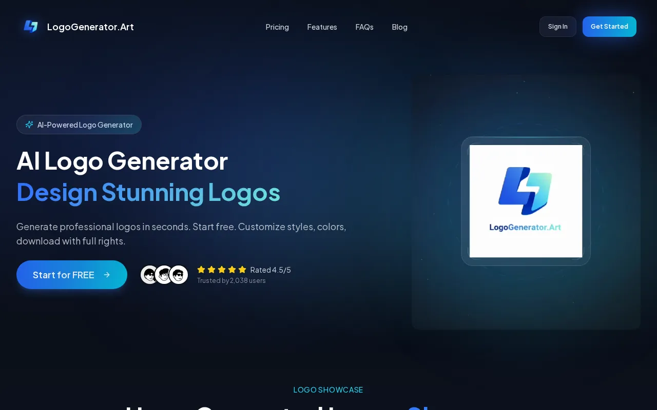 LogoGenerator.Art — preview screenshot