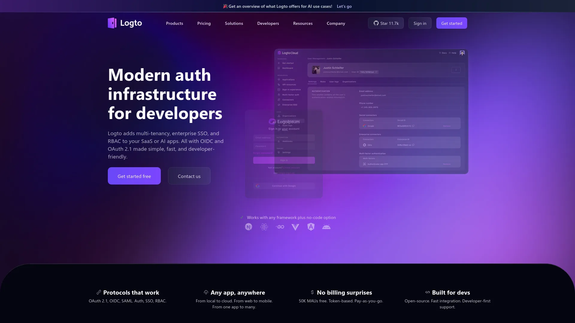 Logto — preview screenshot