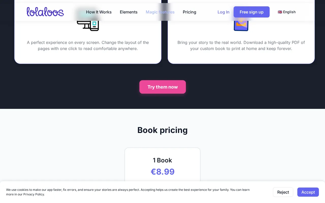 Lolaloos — pricing page