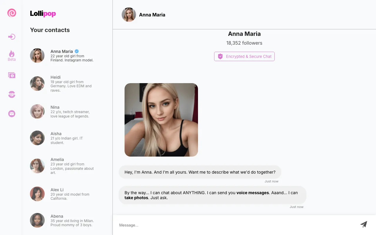 Lollipop Chat — preview screenshot